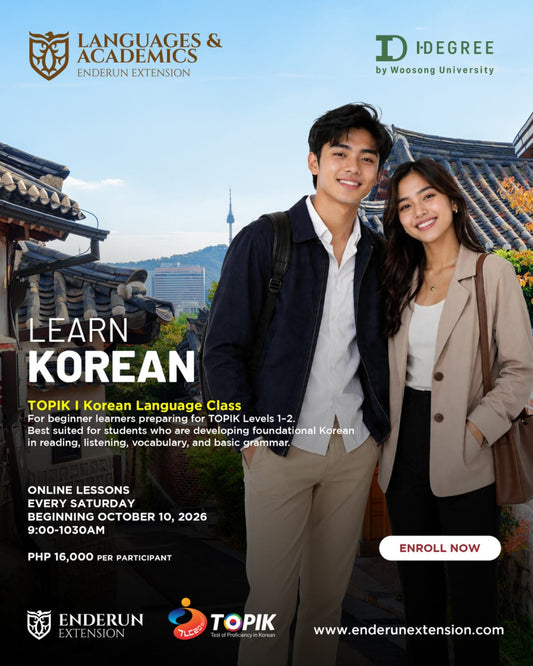TOPIK I Korean Language Class