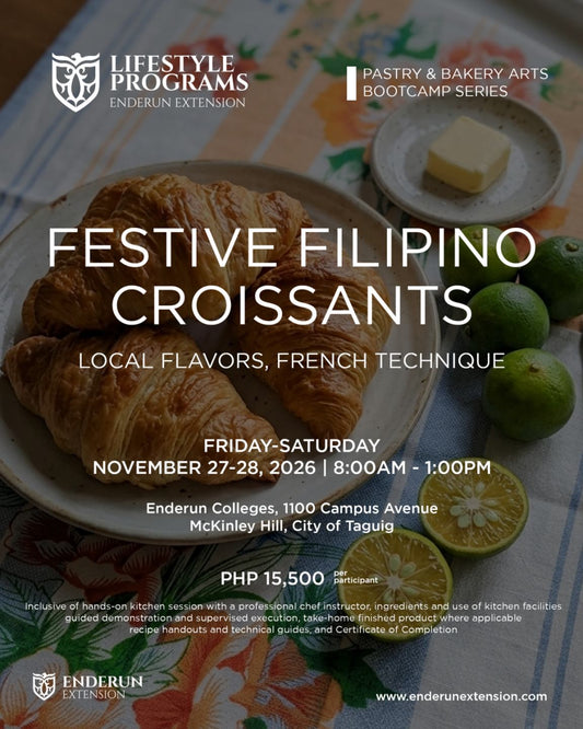 Pastry Bootcamp Series: Festive Filipino Croissants: Local Flavors, French Technique