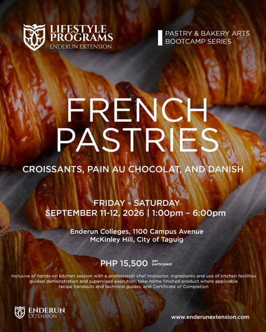 Pastry Bootcamp Series: French Pastries: Croissants, Pain au Chocolat, and Danish