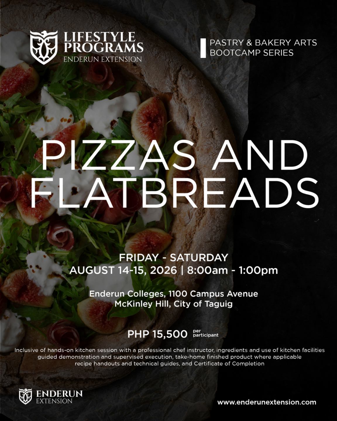 Pastry Bootcamp Series: Pizzas and Flatbreads